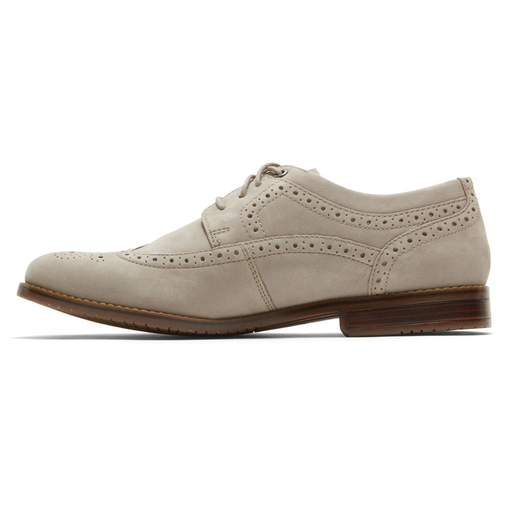 Rockport Mens Style Purpose 3 Wingtip - Oxfords Grey - YZG802534